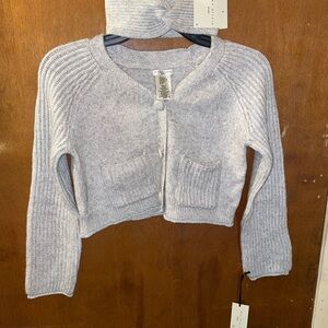 Max Studio Light Gray Women's Cardigan